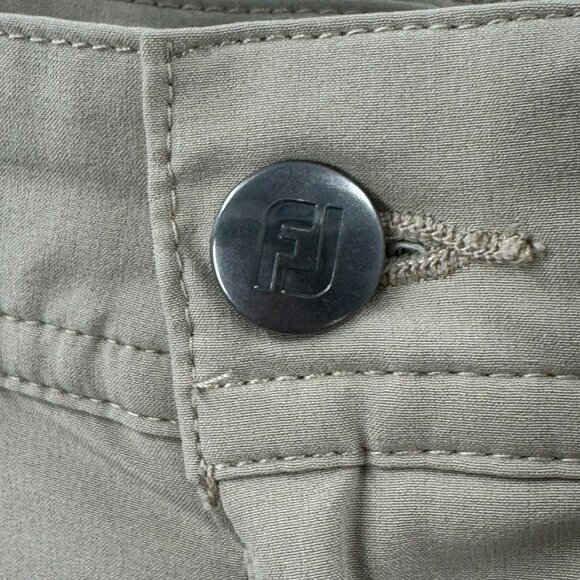 Footjoy Mens Khaki Golf Shorts W33 Polyester/Spandex Blend Comfortable Fit - Picture 2 of 7